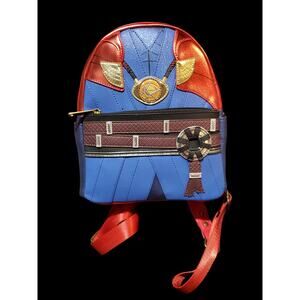 Loungefly Marvel Metallic Red Mini Backpack The Infinity Saga NWT Doctor Strange